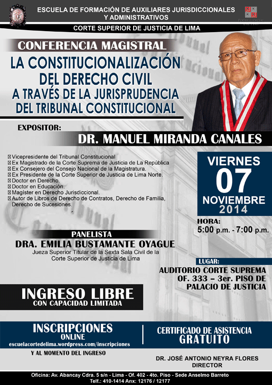 conferencia magistral la constitucionalizacion del derecho civil